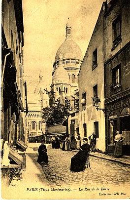Le Grenier G�n�alogique - Paris, le Vieux Monmartre, La Rue de la Barre
